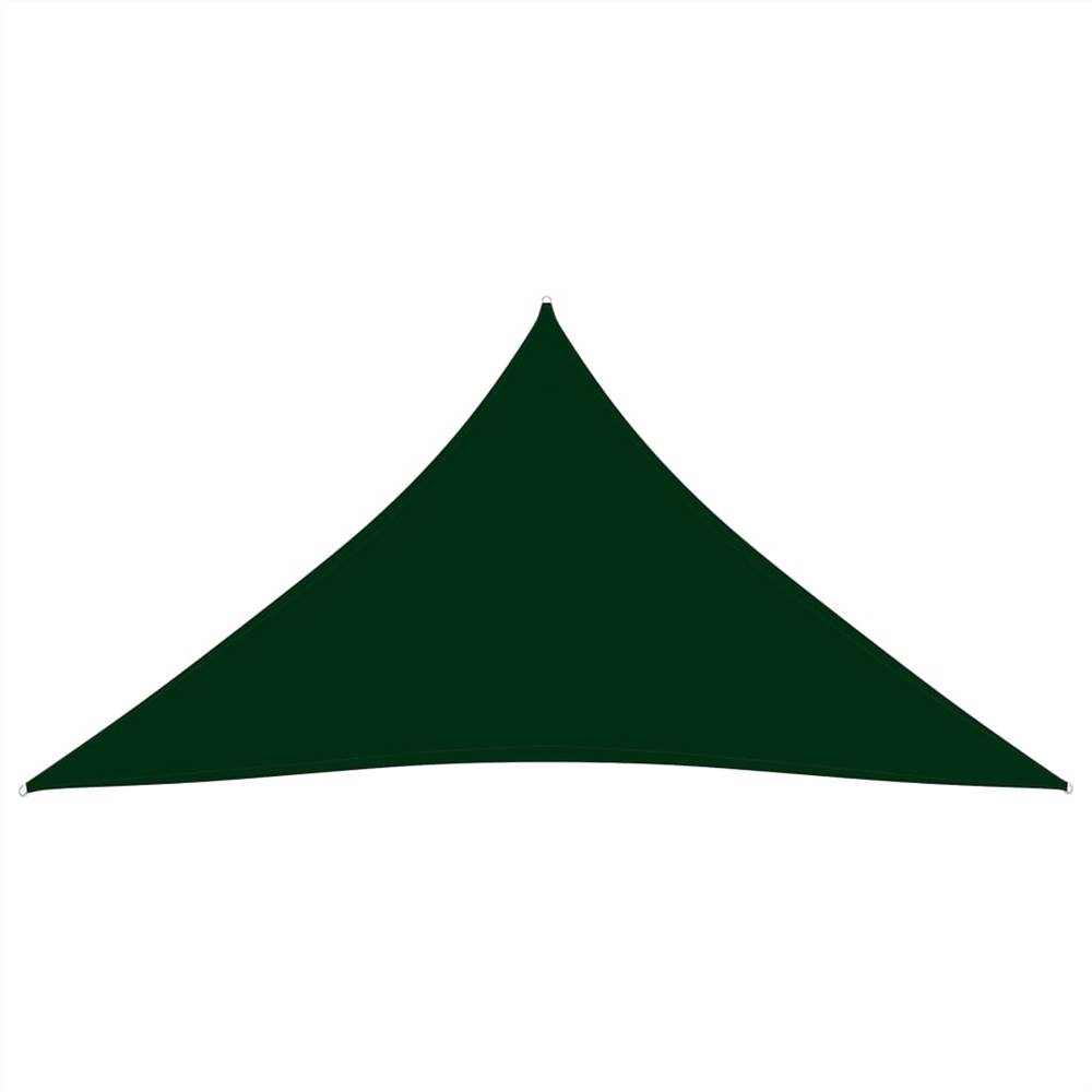 Sunshade Sail Oxford Fabric Triangular 5x7x7 m Dark Green