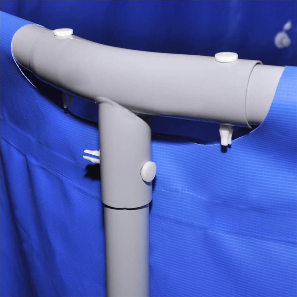 Swimming Pool with Steel Frame 457x122 cm Blue