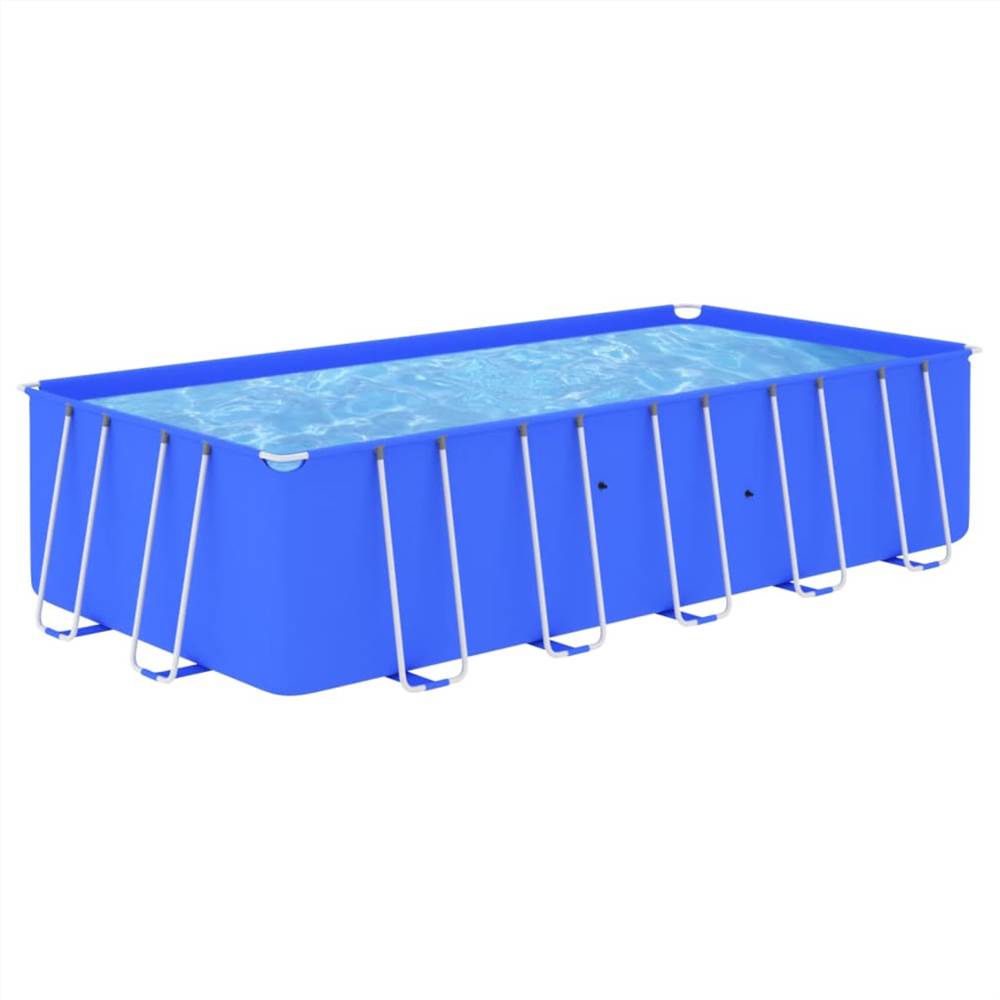 

Swimming Pool with Steel Frame 540x270x122 cm Blue