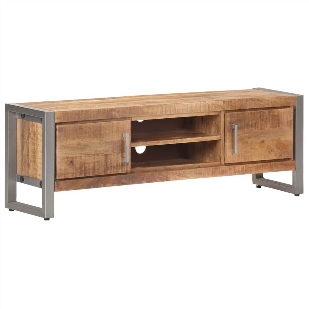 

TV Cabinet 120x30x40 cm Rough Mango Wood