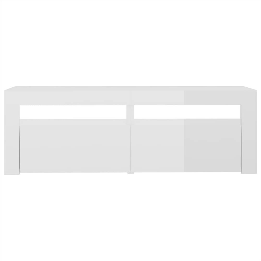 TV Cabinet With LED Lights High Gloss White 120x35x40 Cm 19 TV Cabinet with LED Lights High Gloss White 120x35x40 cm
