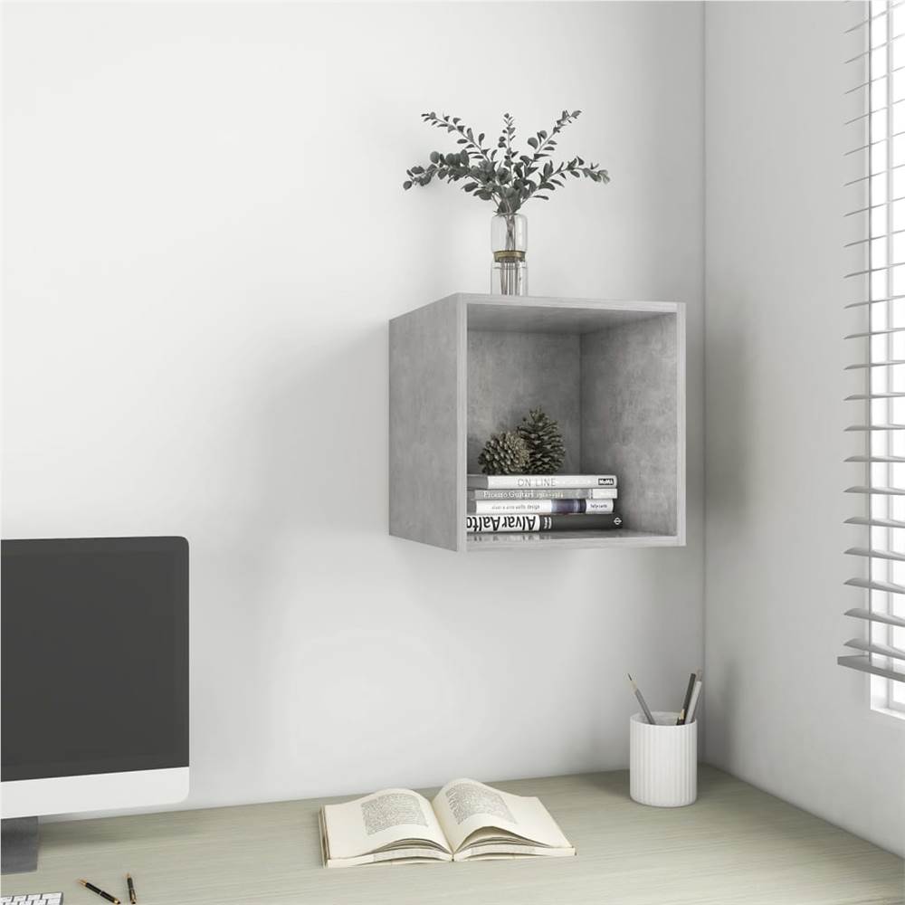 

Wall Cabinet Concrete Grey 37x37x37 cm Chipboard