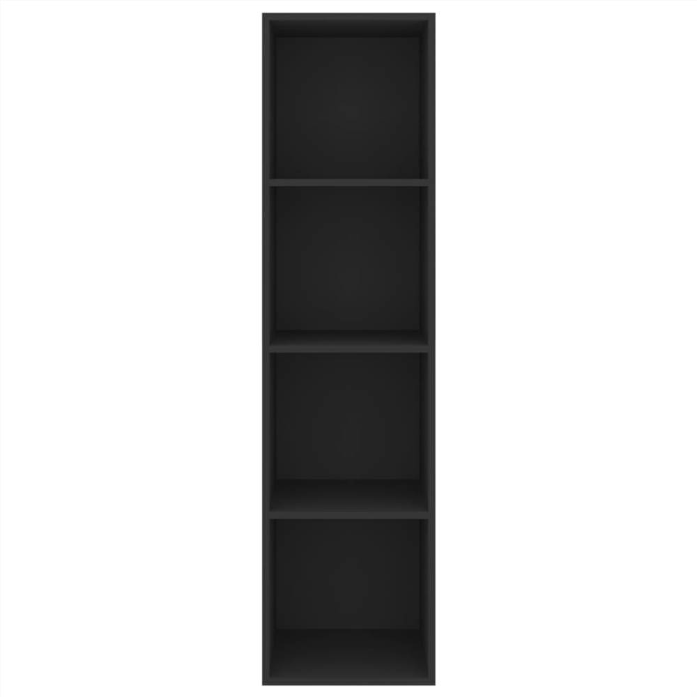 Wall-mounted TV Cabinet Black 37x37x142.5 cm Chipboard