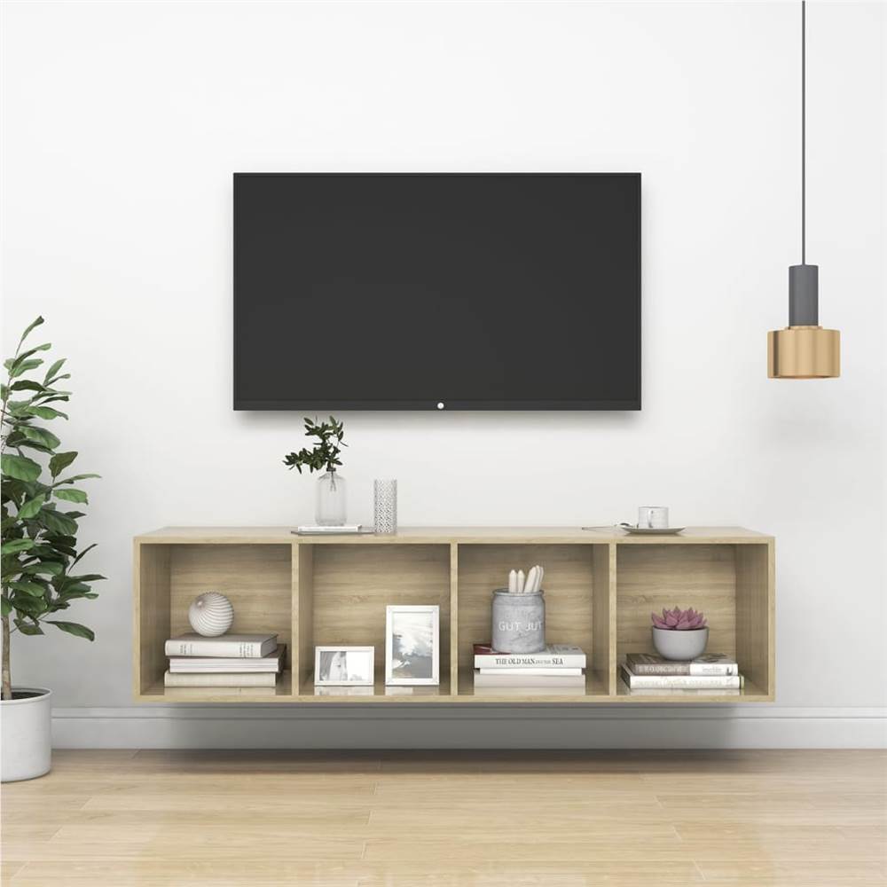 

Wall-mounted TV Cabinet Sonoma Oak 37x37x142.5 cm Chipboard