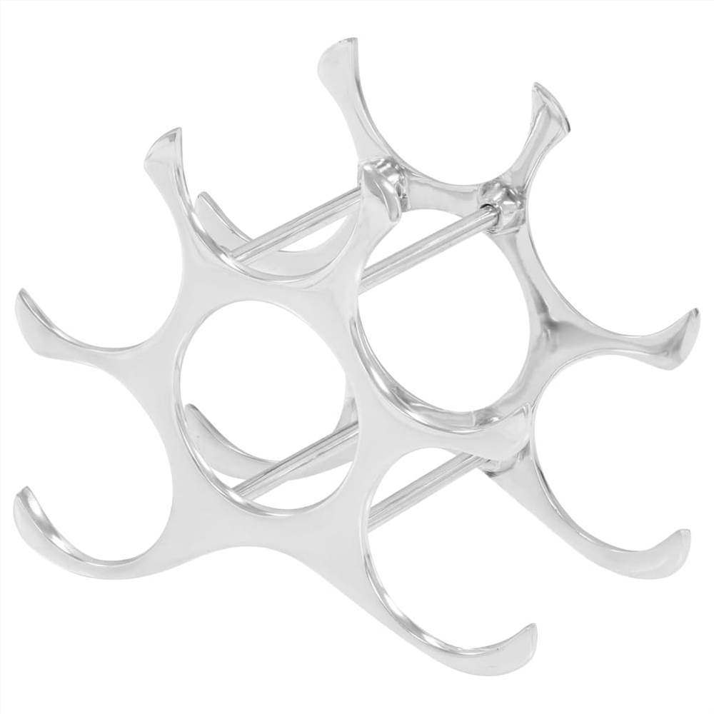 

Wine Rack Solid Aluminium 28x15x24 cm Silver
