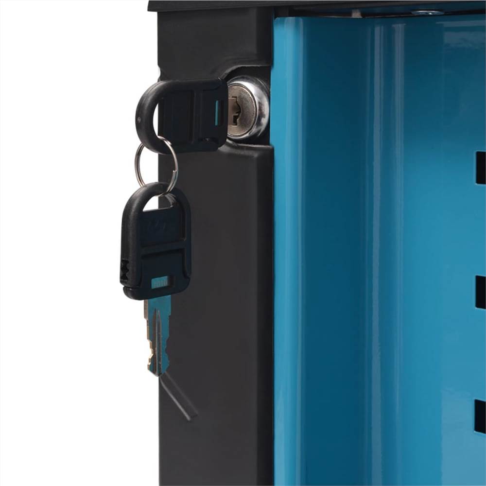 Workshop Tool Trolley with 270 Tools Steel Blue