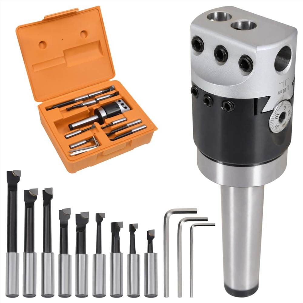 15 Pieces Boring Tool Set 50 Mm Boring Head MT3-F1-12