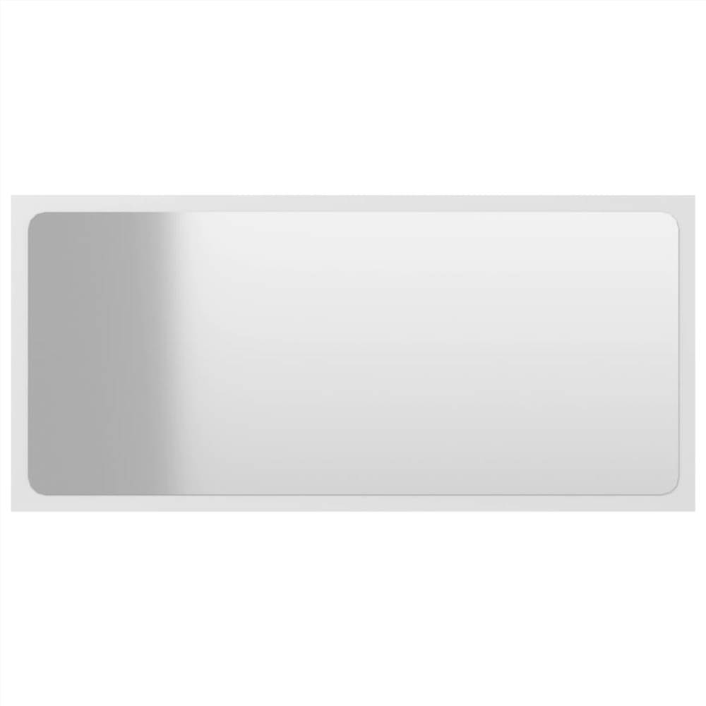 2 Piece Bathroom Furniture Set White Chipboard