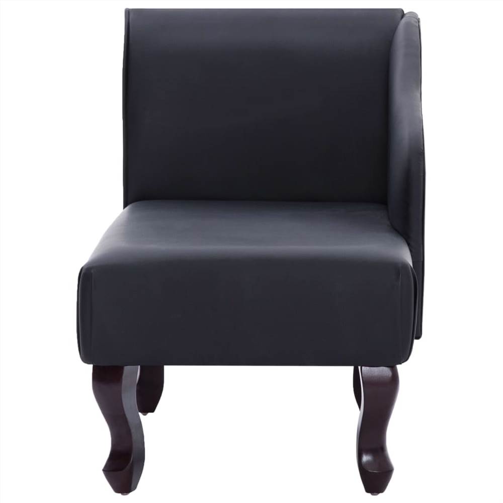 281367 Chaise Longue Faux Leather Black 11 281367 Chaise Longue Faux Leather Black