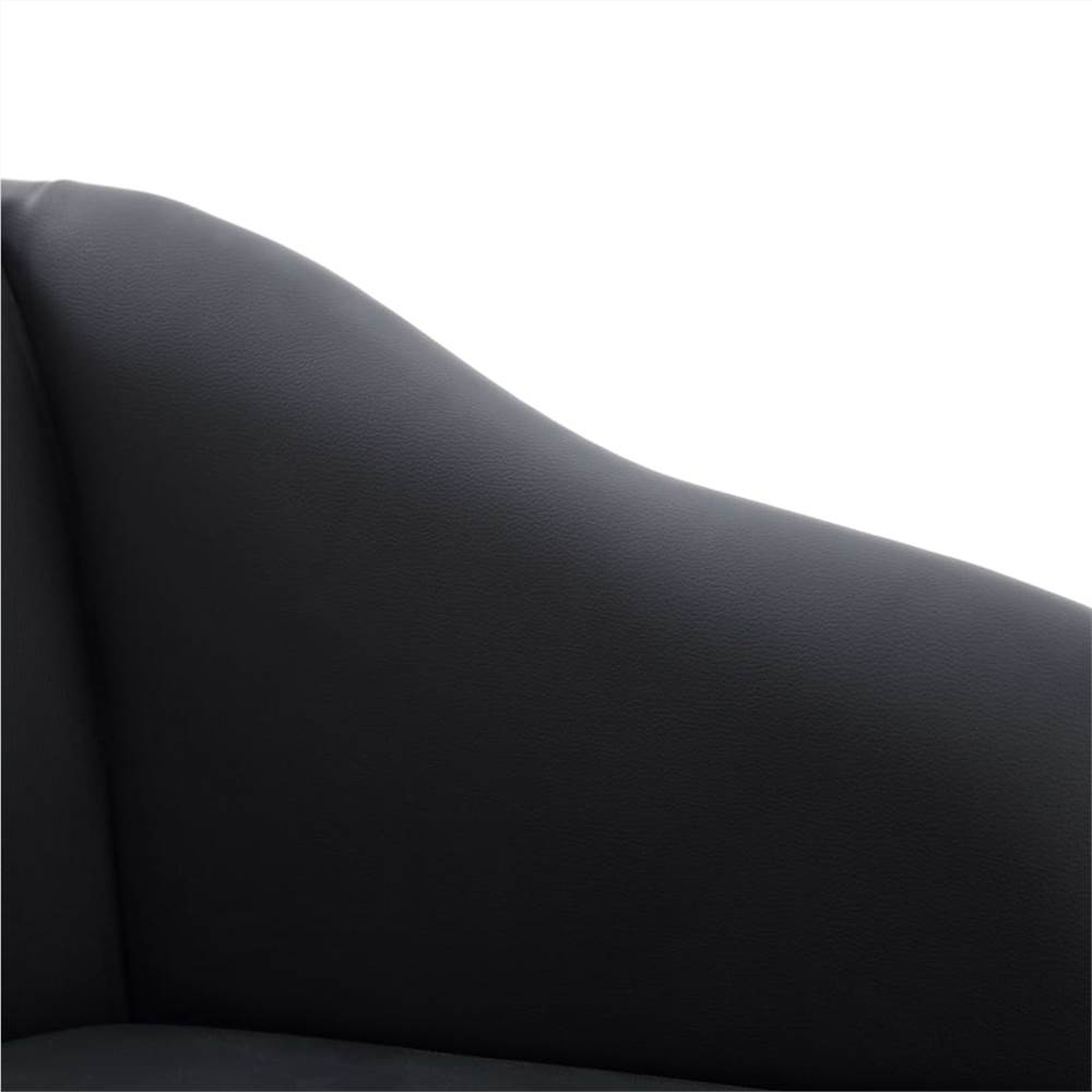 281367 Chaise Longue Faux Leather Black 13 281367 Chaise Longue Faux Leather Black