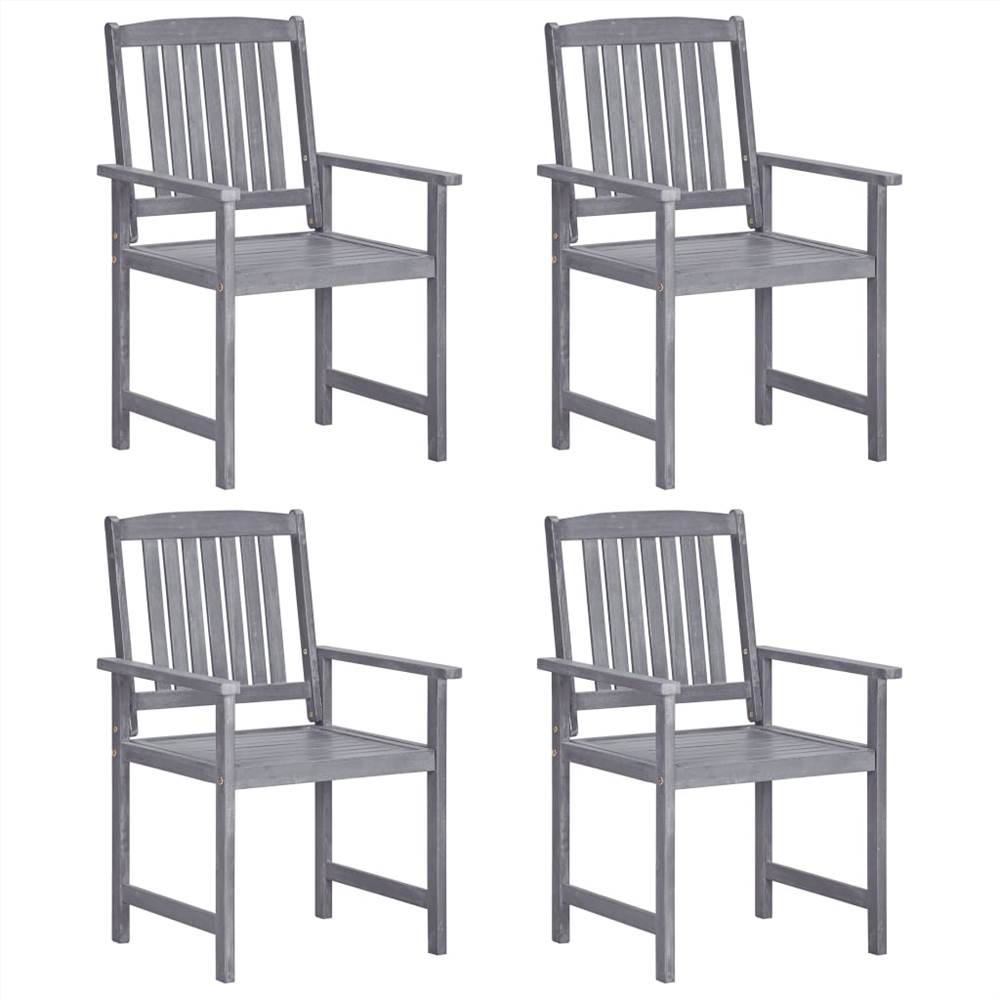 3 Piece Garden Dining Set Black