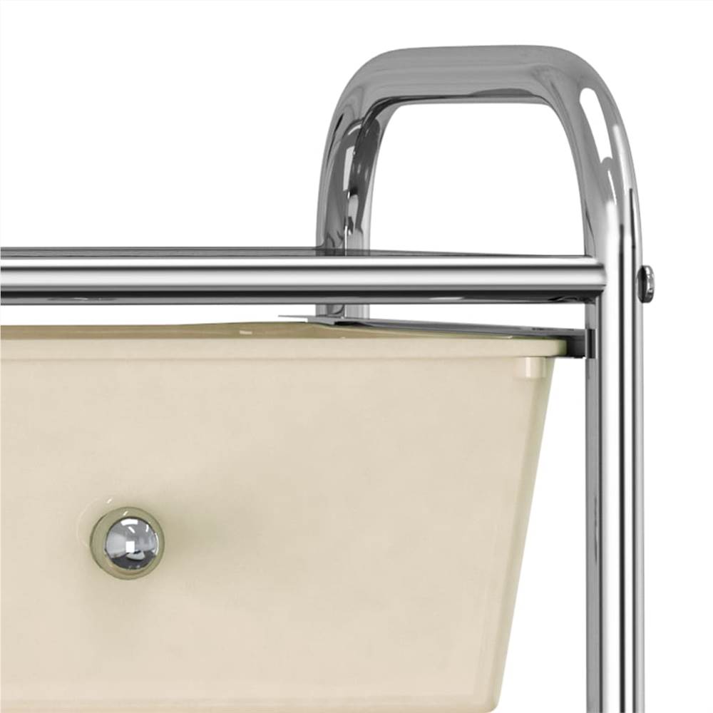 4-Drawer Mobile Storage Trolley Ombre Plastic