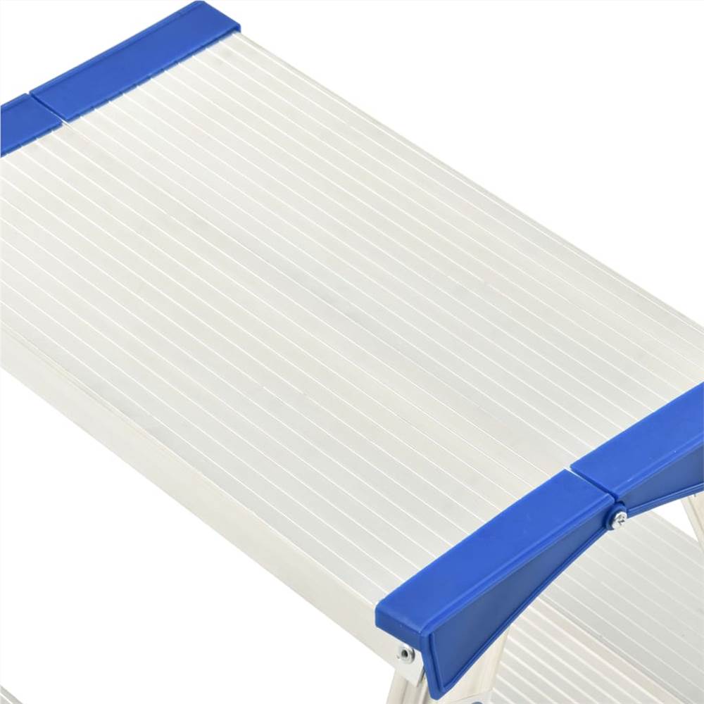 Aluminium Double-Sided Step Ladder 3 Steps 67 cm