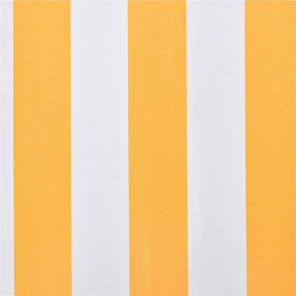 Awning Top Sunshade Canvas Sunflower Yellow & White 3x2,5m