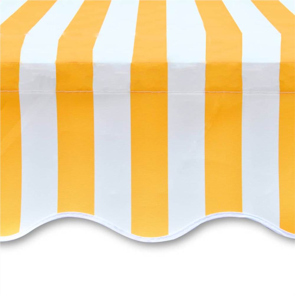 Awning Top Sunshade Canvas Sunflower Yellow & White 3x2,5m