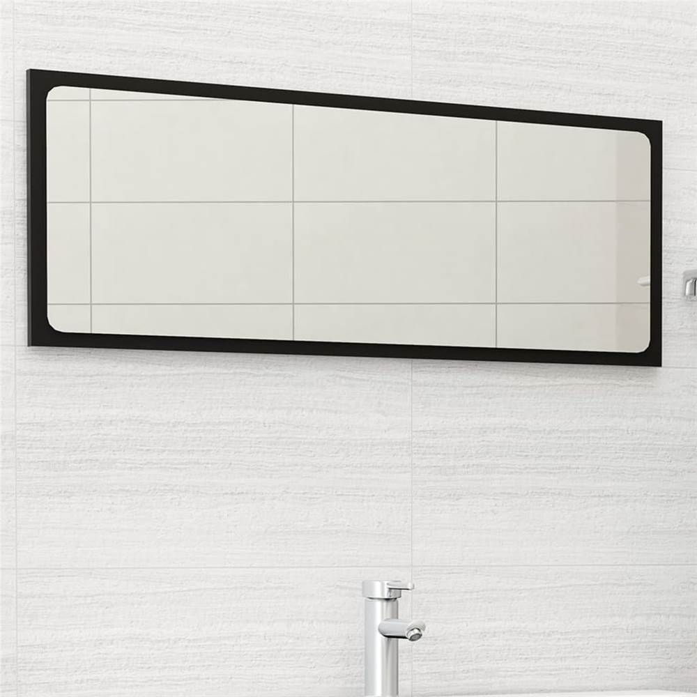 

Bathroom Mirror Black 100x1.5x37 cm Chipboard