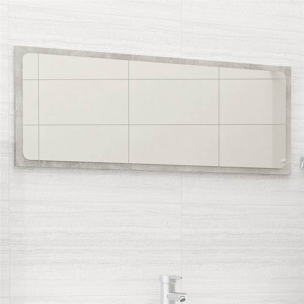 

Bathroom Mirror Concrete Grey 90x1.5x37 cm Chipboard