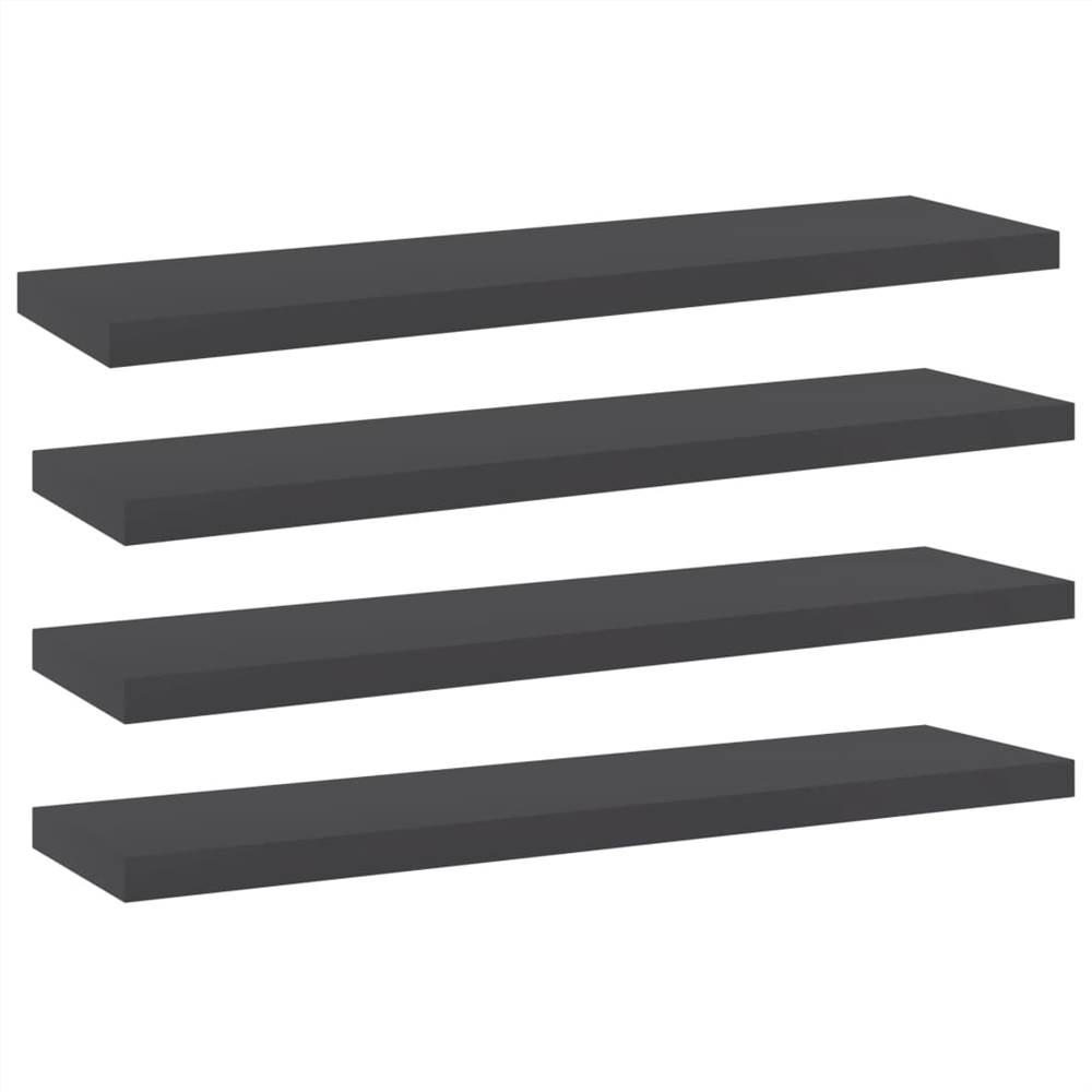 

Bookshelf Boards 4 pcs Grey 40x10x1.5 cm Chipboard