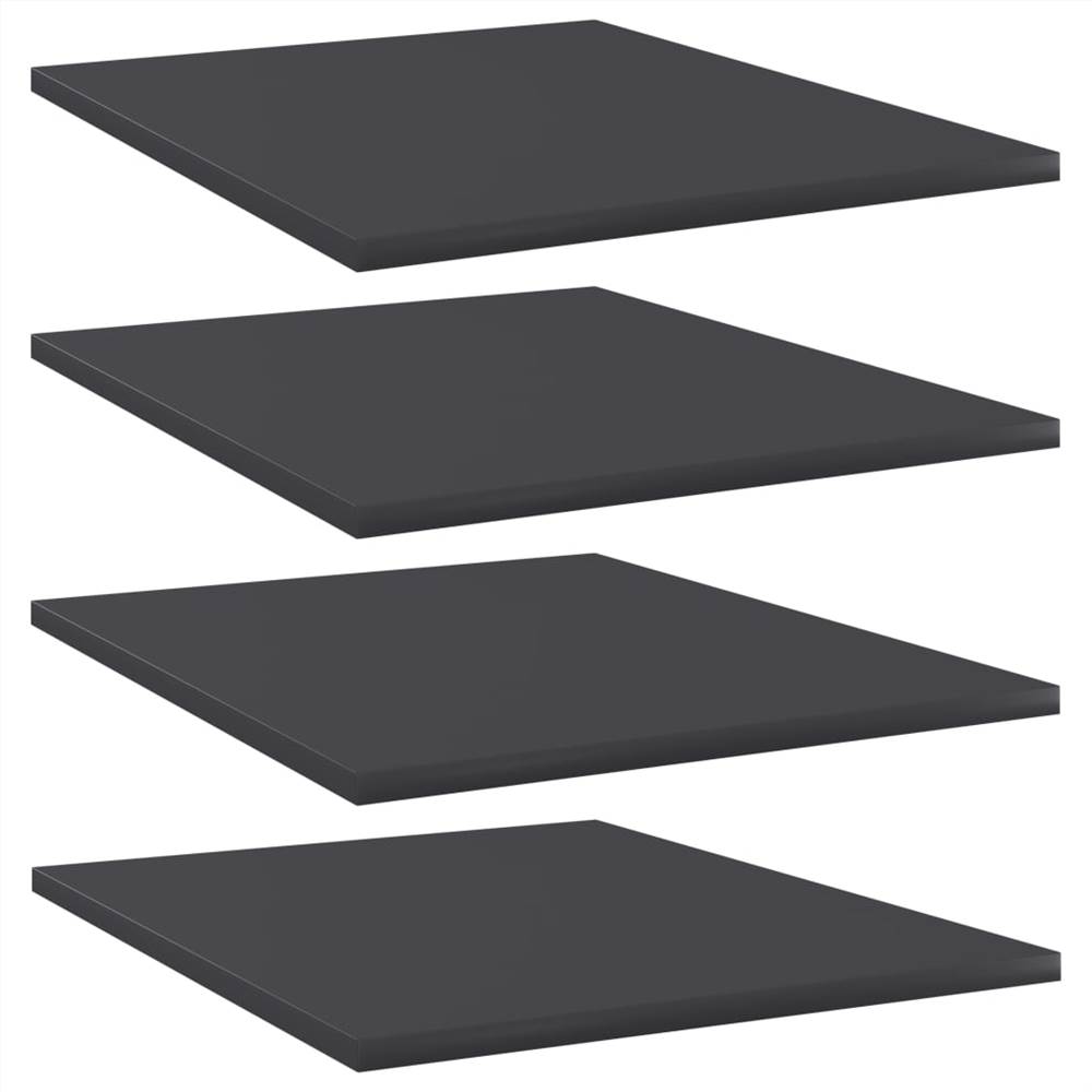 

Bookshelf Boards 4 pcs Grey 40x50x1.5 cm Chipboard