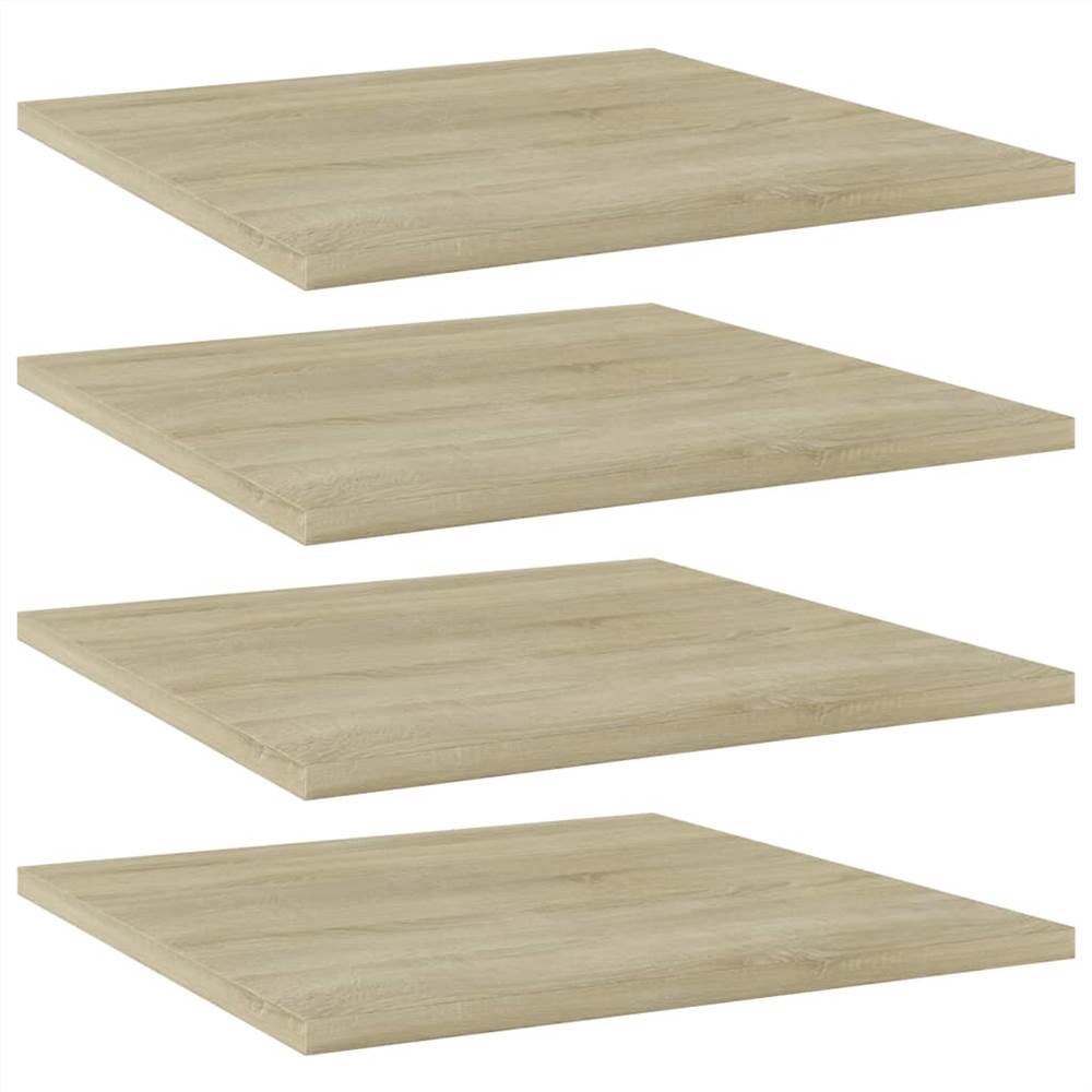 

Bookshelf Boards 4 pcs Sonoma Oak 40x40x1.5 cm Chipboard