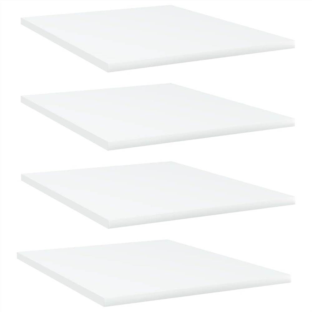 

Bookshelf Boards 4 pcs White 40x50x1.5 cm Chipboard