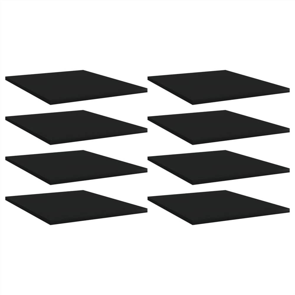 

Bookshelf Boards 8 pcs Black 40x50x1.5 cm Chipboard