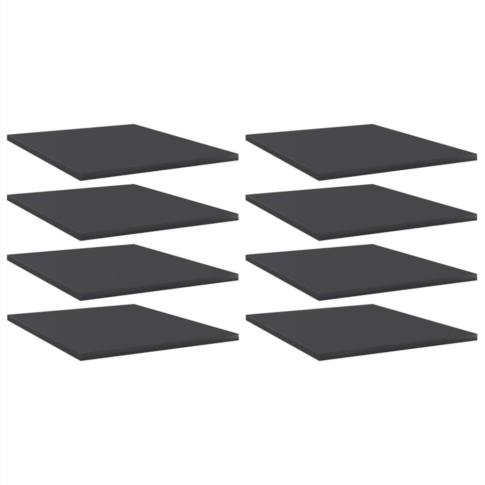 

Bookshelf Boards 8 pcs Grey 40x50x1.5 cm Chipboard