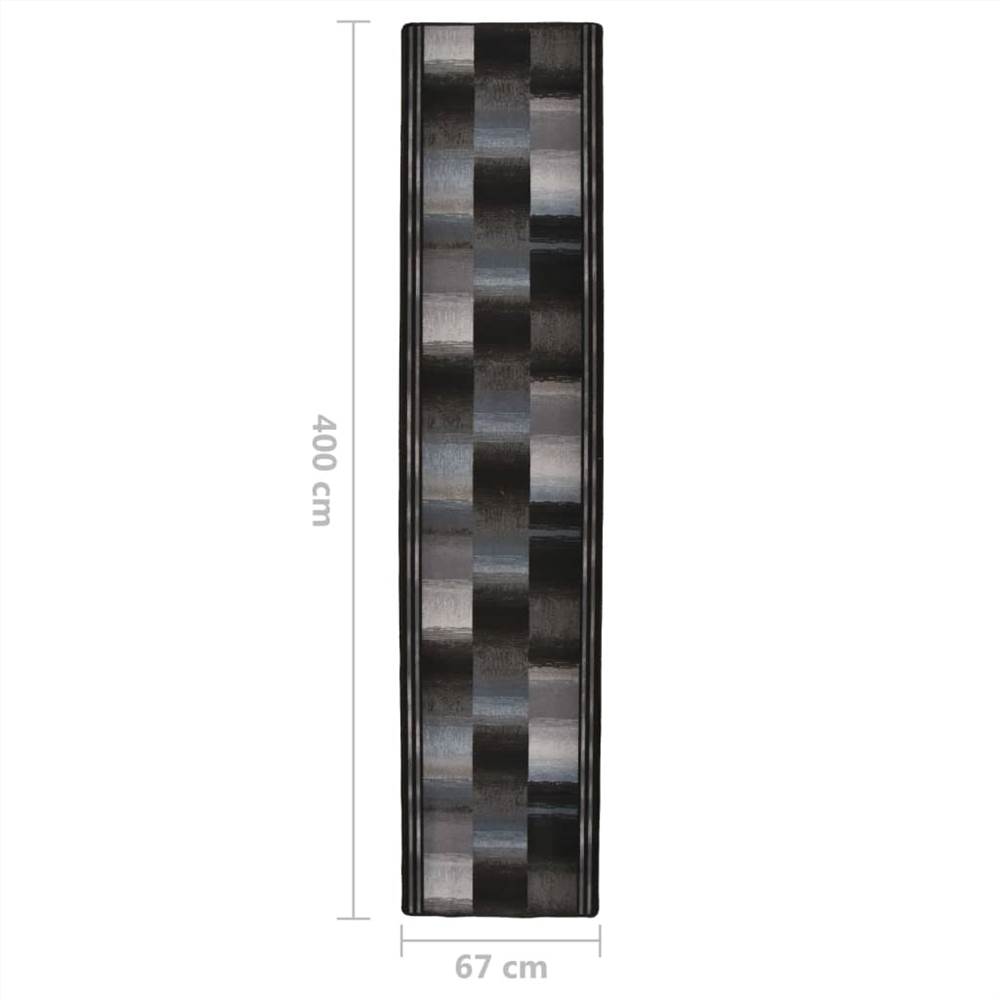 Carpet Runner Gel Backing Black 67x400 cm