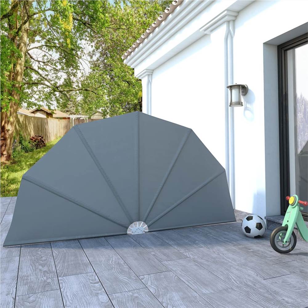 

Collapsible Terrace Side Awning Grey 160 cm