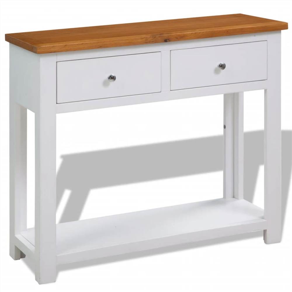 

Console Table 83x30x73 cm Solid Oak Wood