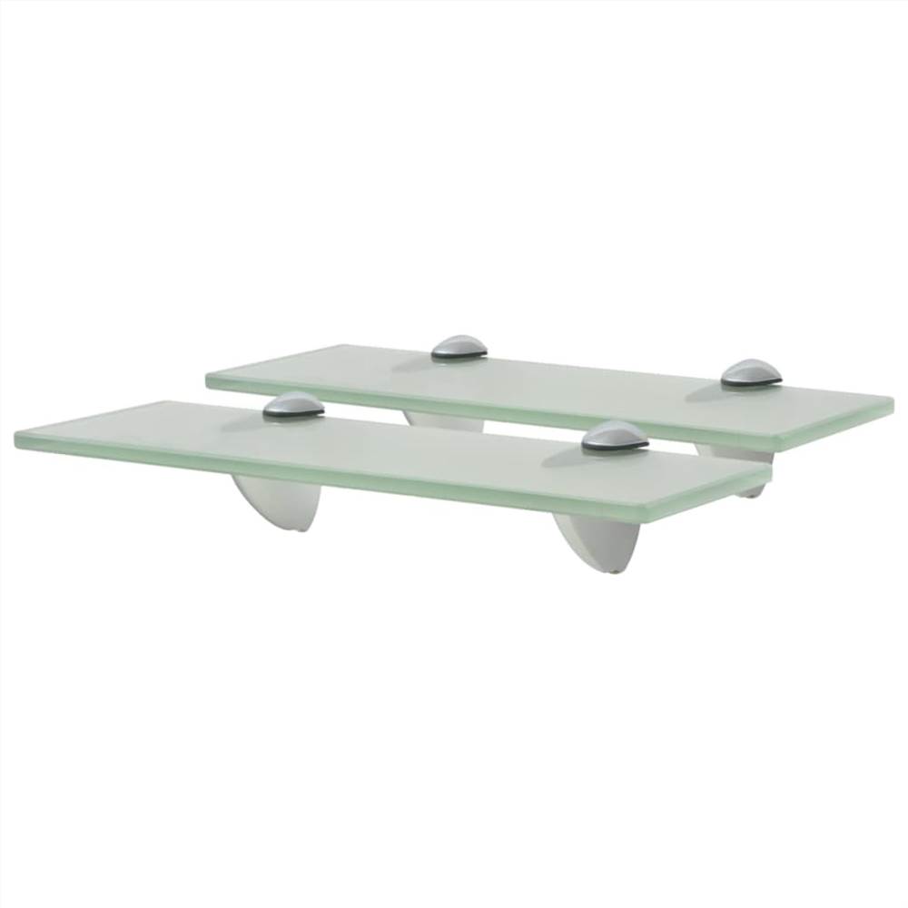 

Floating Shelves 2 pcs Glass 30x10 cm 8 mm