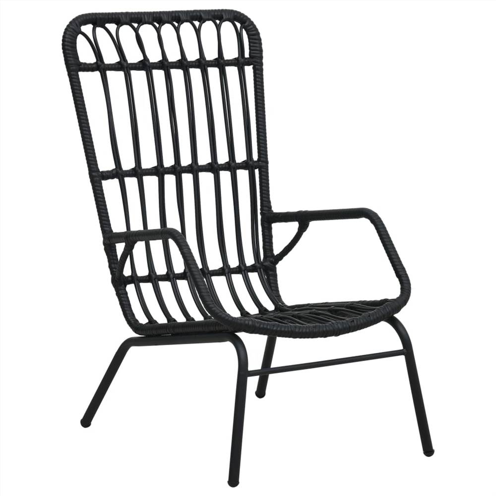 

Garden Chair Poly Rattan Black