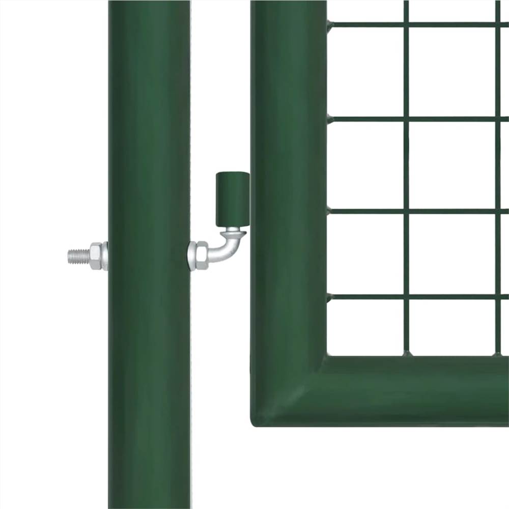 Garden Gate Steel 350x175 cm Green