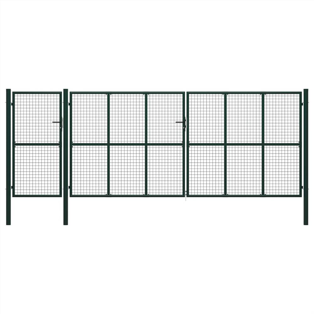 

Garden Gate Steel 500x175 cm Green