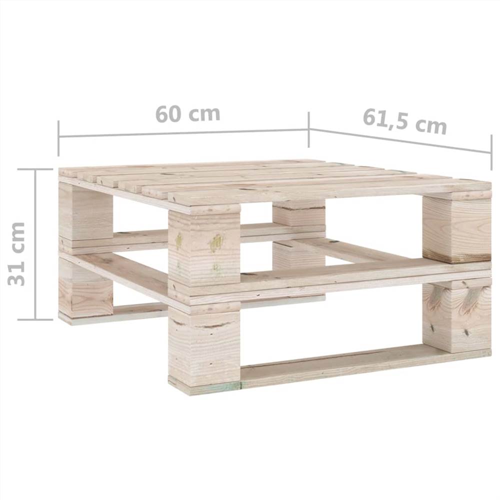 Garden Pallet Tables 2 pcs Impregnated Pinewood