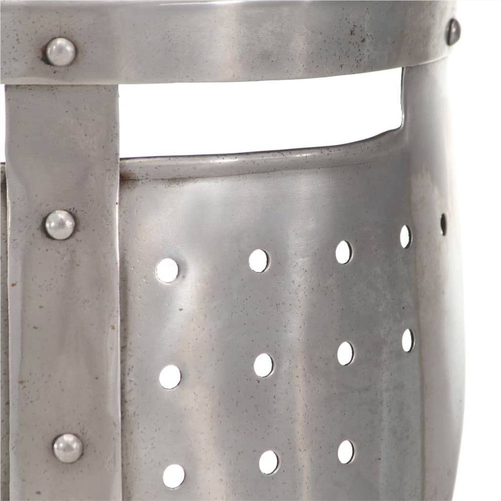 Medieval Knight Helmet Antique Replica LARP Silver Steel