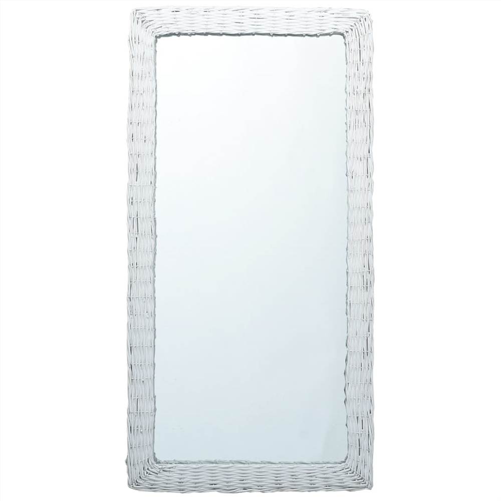 

Mirror White 120x60 cm Wicker