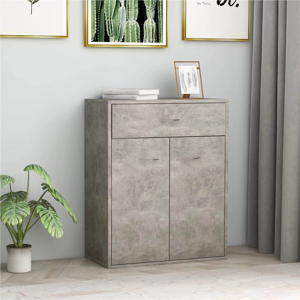 

Sideboard Concrete Grey 60x30x75 cm Chipboard