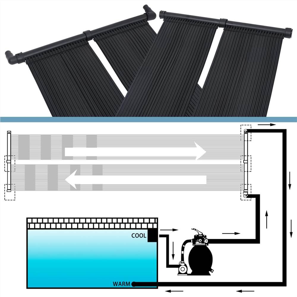 Solar Pool Heater Panels 4 pcs 80x310 cm