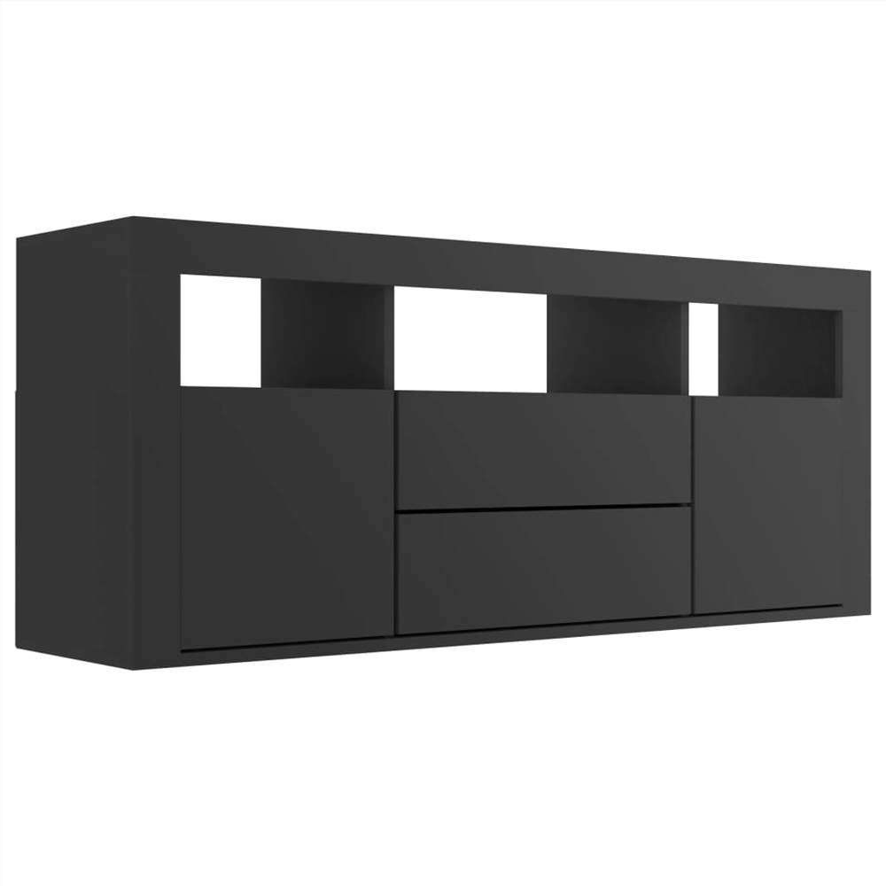 

TV Cabinet Black 120x30x50 cm Chipboard