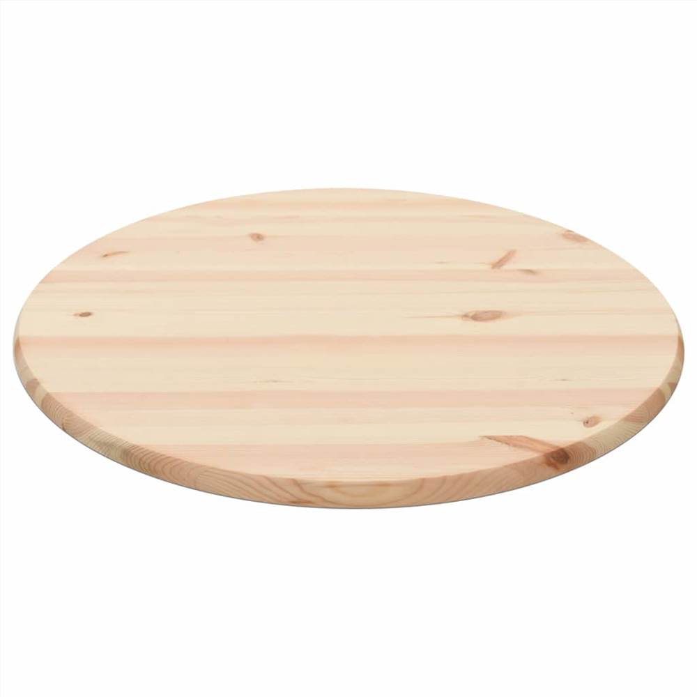 Table Top Natural Pinewood Round 25 mm 70 cm