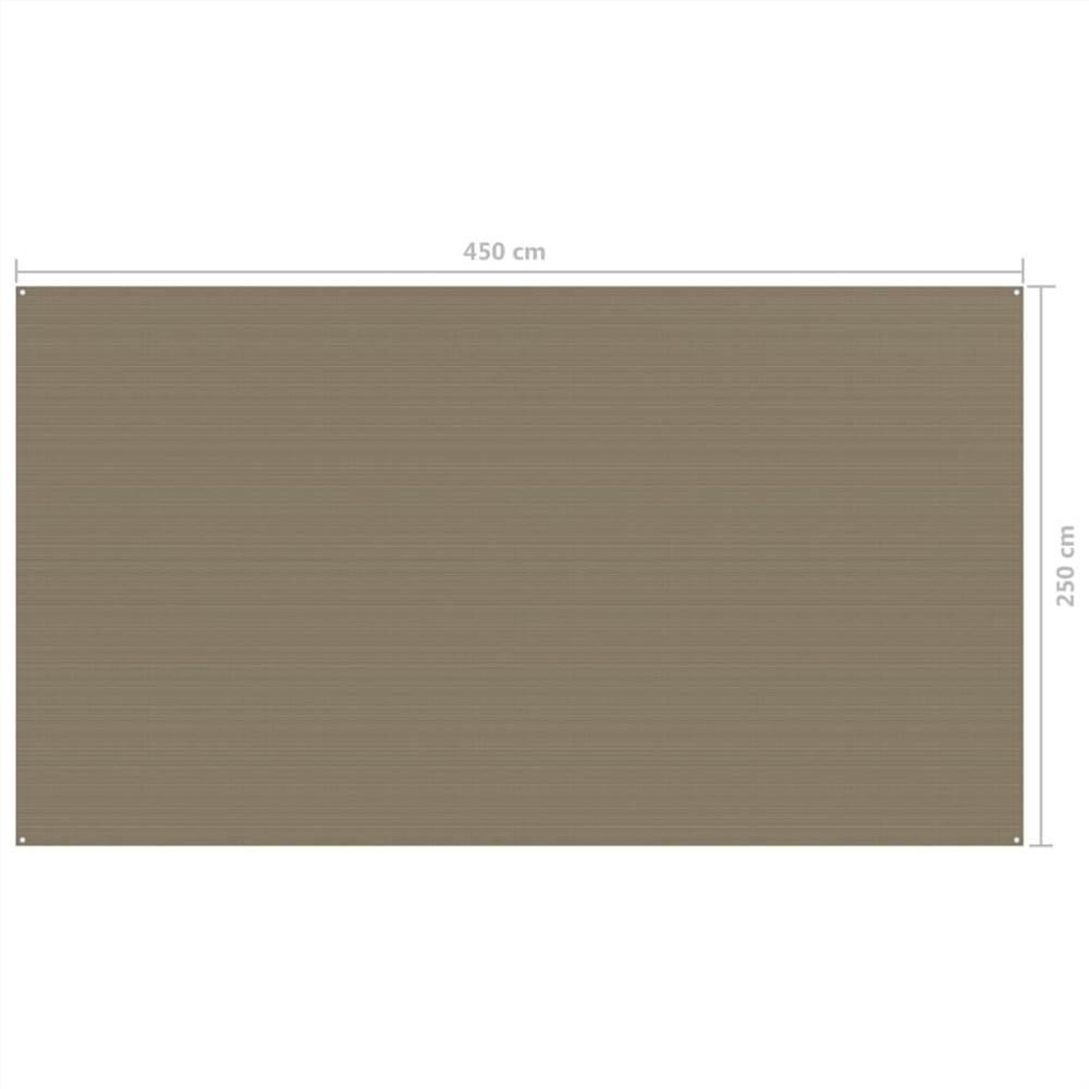 Tent Carpet 250x450 cm Taupe