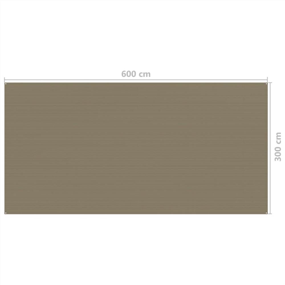 Tent Carpet 300x600 cm Taupe