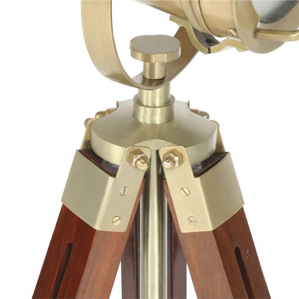 Tripod Floor Lamp Solid Mango Wood 69 cm