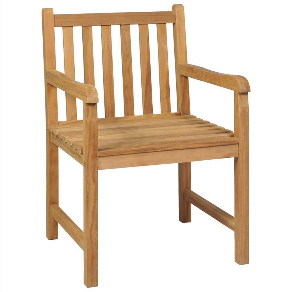 

7 Piece Garden Dining Set Solid Teak Wood