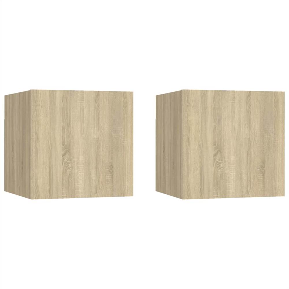 

Bedside Cabinets 2 pcs Sonoma Oak 30.5x30x30 cm Chipboard