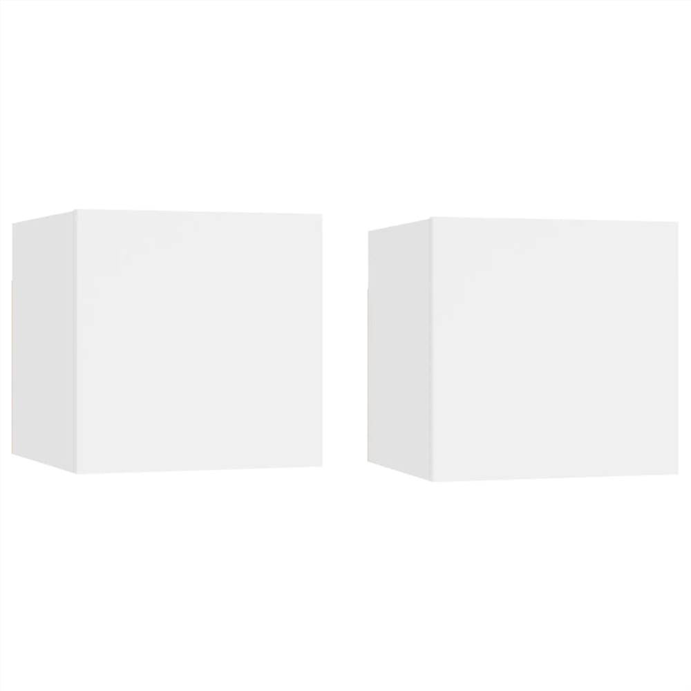 

Bedside Cabinets 2 pcs White 30.5x30x30 cm Chipboard