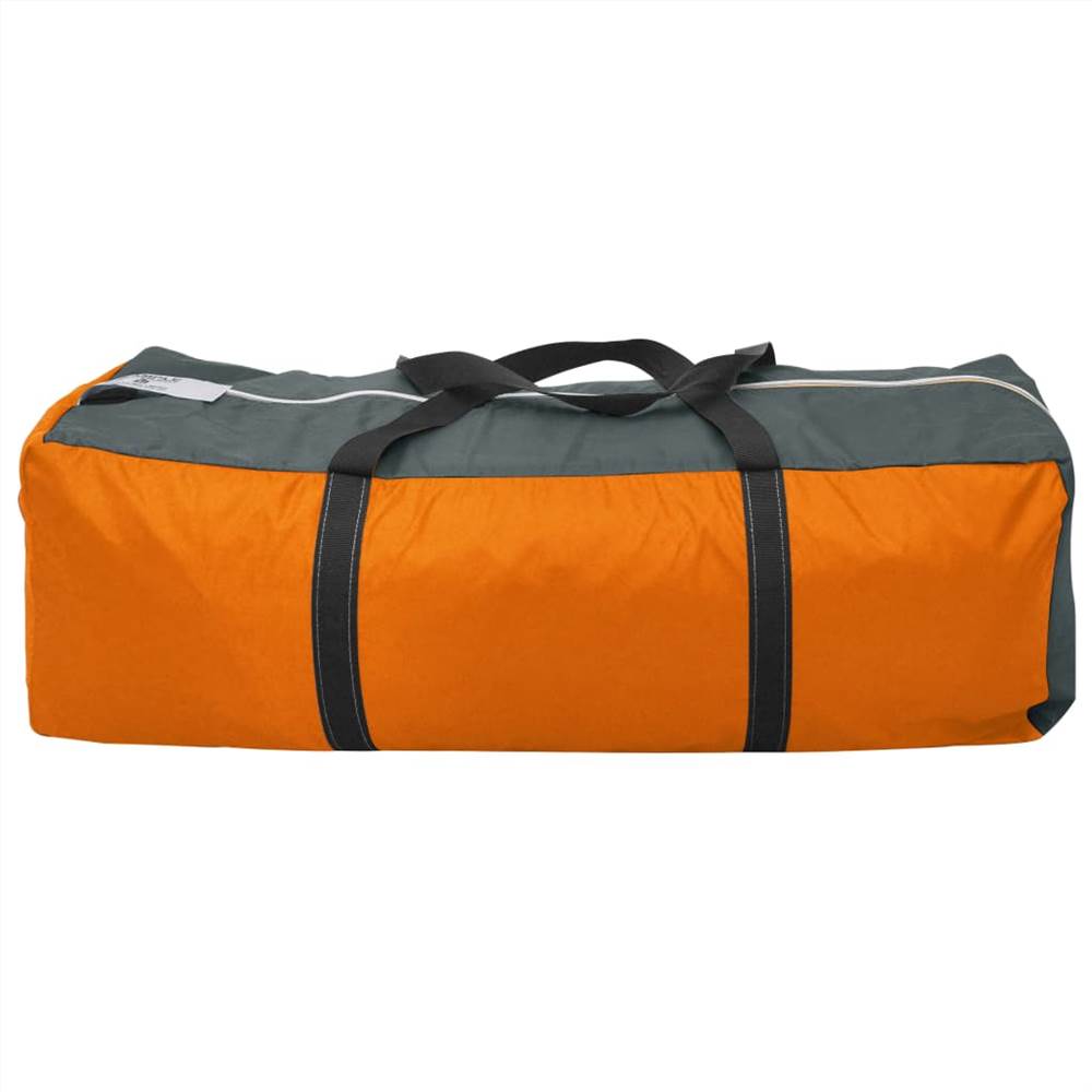 Camping Tent 9 Persons Fabric Grey and Orange 21 Camping Tent 9 Persons Fabric Grey and Orange