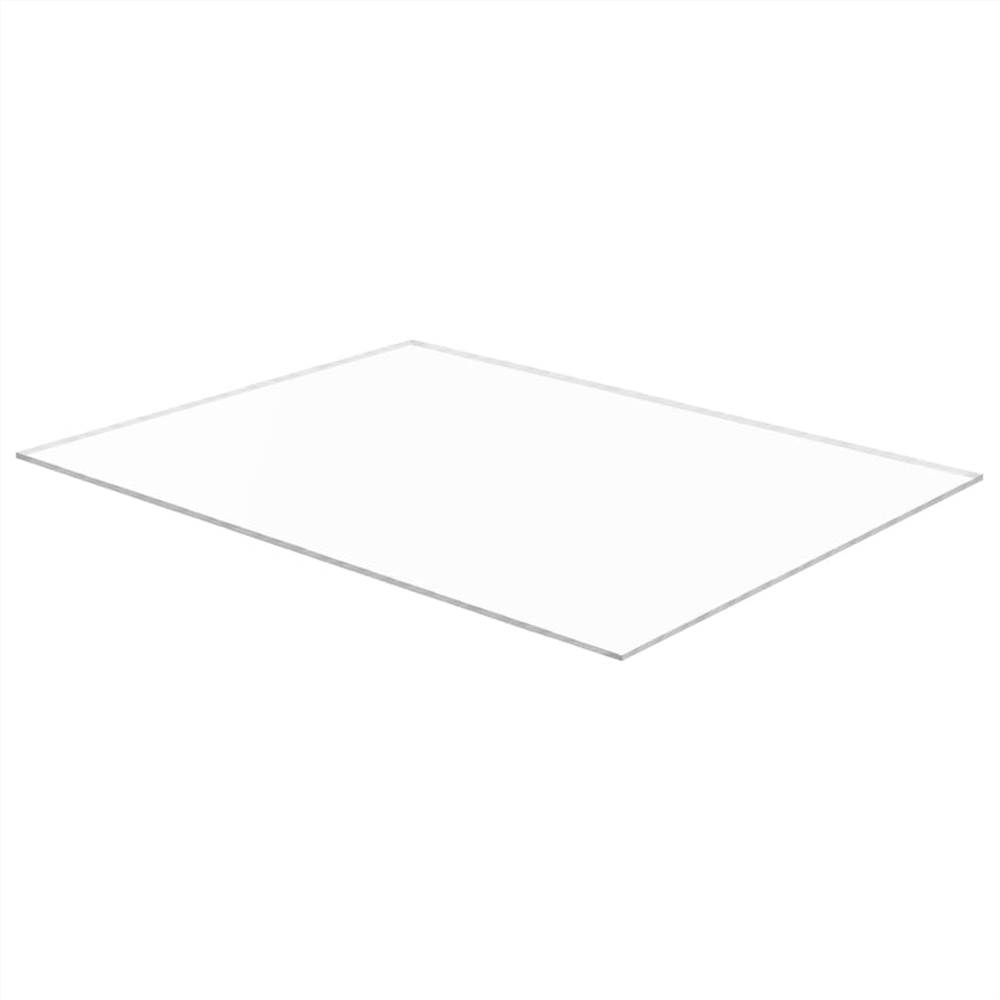 Clear Acrylic Glass Sheets 2 pcs 60x80 cm 5 mm