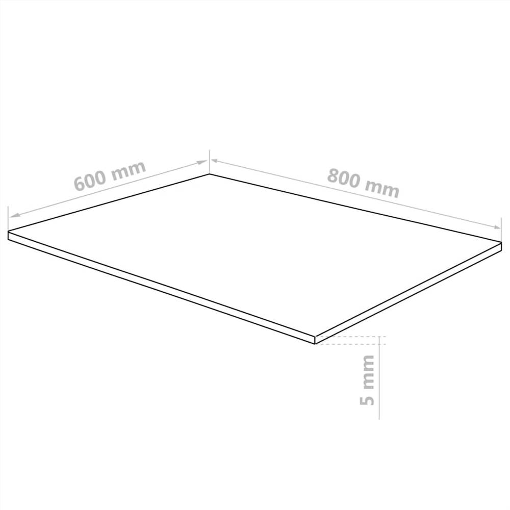 Clear Acrylic Glass Sheets 2 pcs 60x80 cm 5 mm
